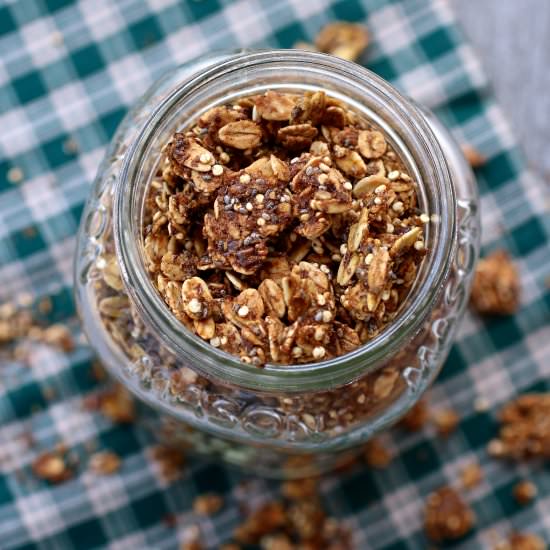 Maple Pumpkin Spice Granola - Recipe photo by countrygirlgourmet