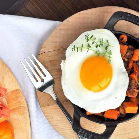 Sweet Potato & Chorizo Breakfast Hash - Recipe photo by Food Well Said