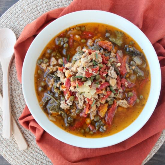 Healthy Greek Turkey Soup - Recipe photo by Whitney Bond