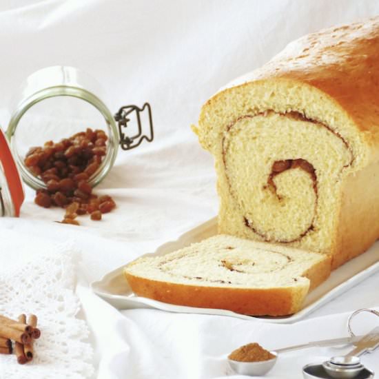 Raisin Swirl Bread - Recipe photo by pemberleycupandcakes