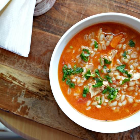 Pearl Barley Chicken Soup - Recipe photo by Mummys FastandEasy