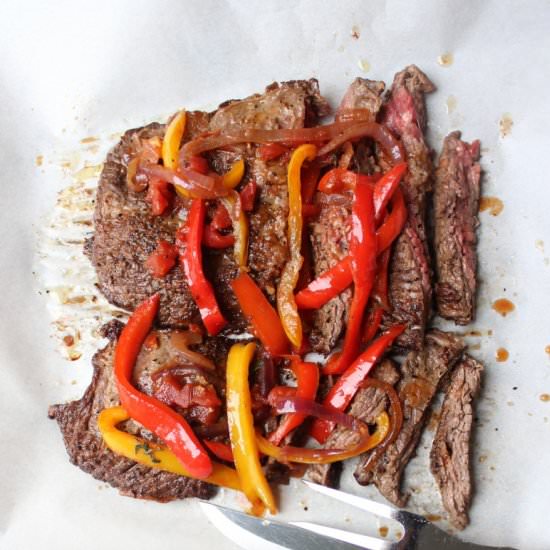 Steak Piperade - Recipe photo by thesaltykitchen