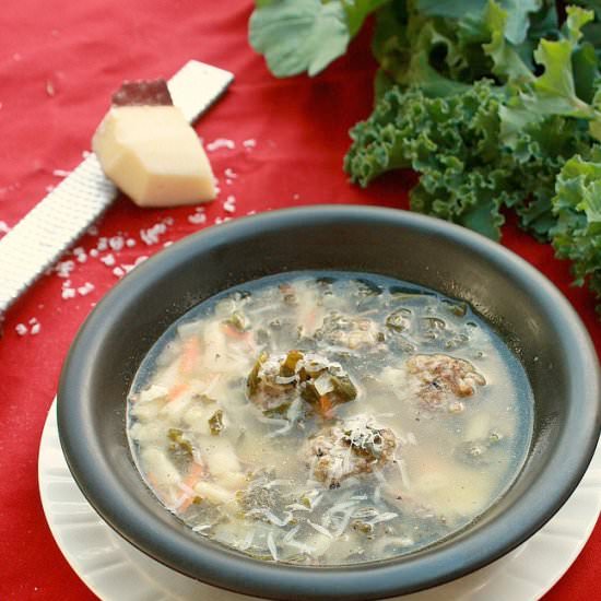 Italian Wedding Soup with Kale - Recipe photo by TspCurry