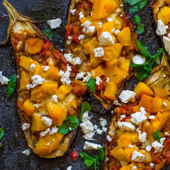 STUFFED EGGPLANTS - Recipe photo by daretocook