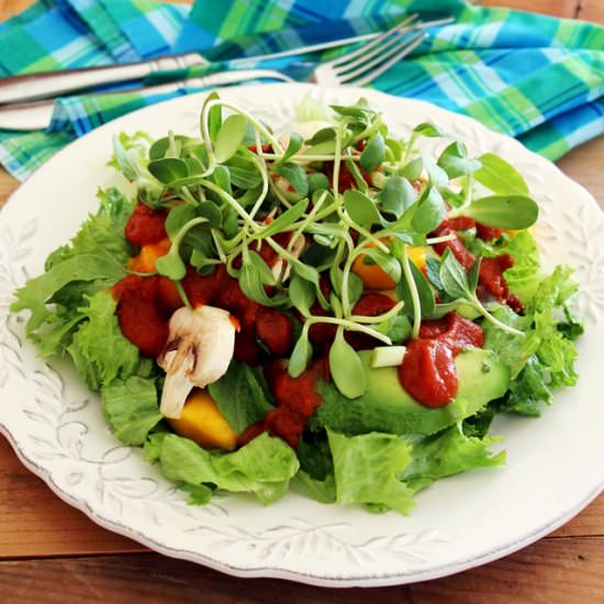 Avocado Mango Sprout Salad - Recipe photo by LisaViger