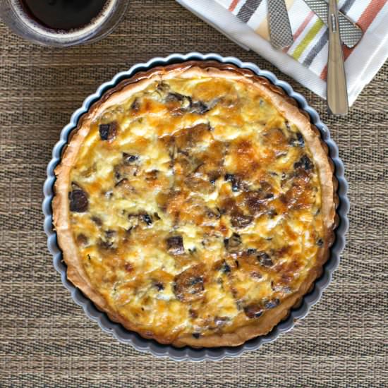 Mushroom and Zucchini Quiche - Recipe photo by Adore Foods