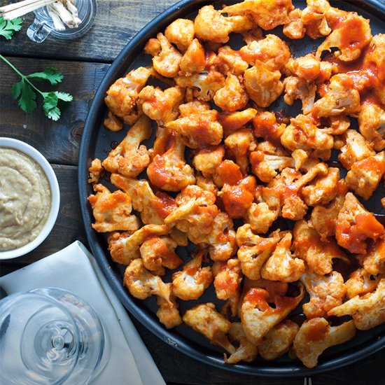 Sriracha Cauliflower Bites - Recipe photo by kimshealthyeats