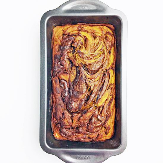 Pumpkin Banana Bread with Nutella - Recipe photo by ieatthereforeicook
