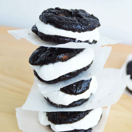 Vegan Ice Cream Sandwiches - Recipe photo by alovelysideproject