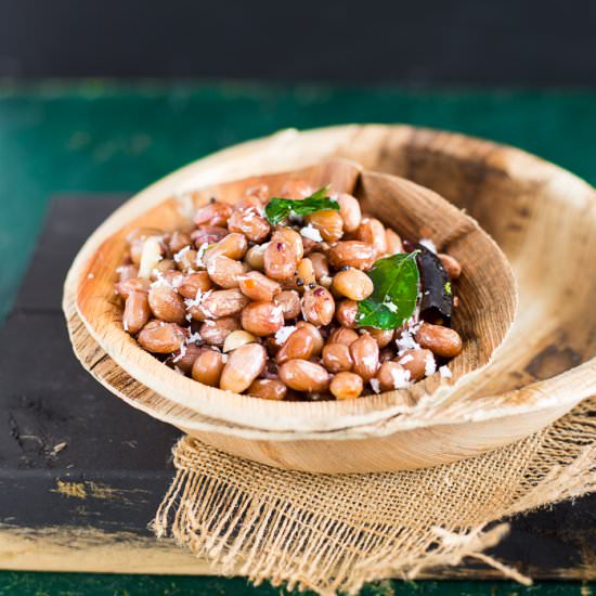 Peanut Sundal - Recipe photo by Sandhya Hariharan