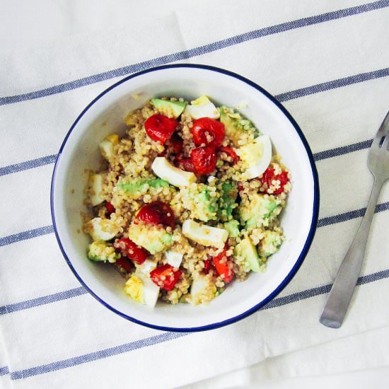 Warm Quinoa Salad - Recipe photo by baconeggcheesecake