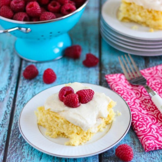 Skinny Cake & Vanilla Bean Frosting - Recipe photo by MandysRecipeBox