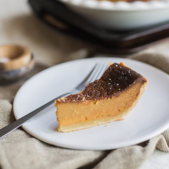 BROWNED BUTTER AND SALTED HONEY PIE - Recipe photo by Jackielyn Powell