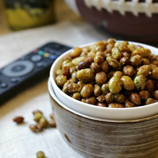 Crunchy Roasted Edamame - Recipe photo by Healthy World Cuisine