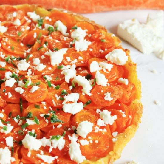 Carrot Tarte Tatin - Recipe photo by gingerinthebasement