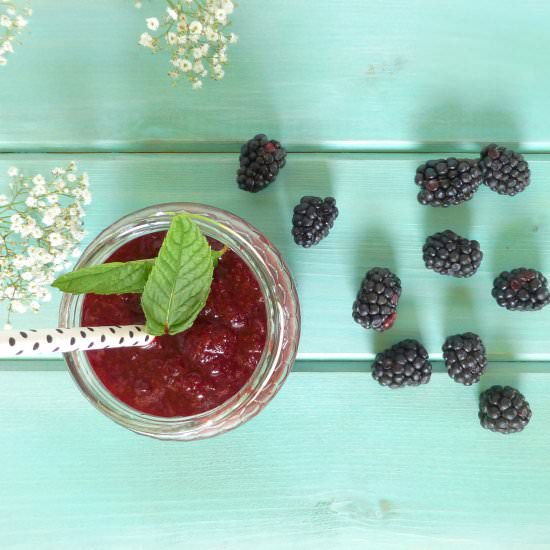 Sugarfree blackberry granita - Recipe photo by xabilikeschocolate
