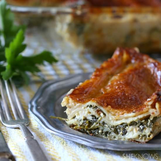 Kale chicken white lasagna - Recipe photo by SheKnows Food Editor
