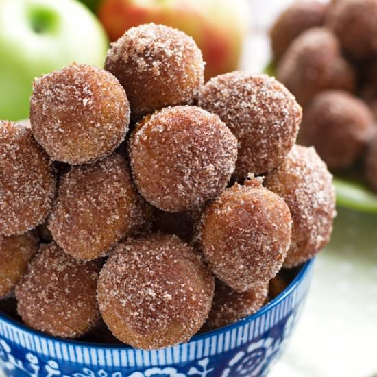 Baked Apple Cider Donut Holes - Recipe photo by littlespicejar