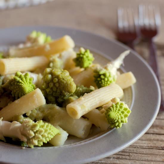 Ribbed Striped with Broccoli Romane - Recipe photo by semplicementelight