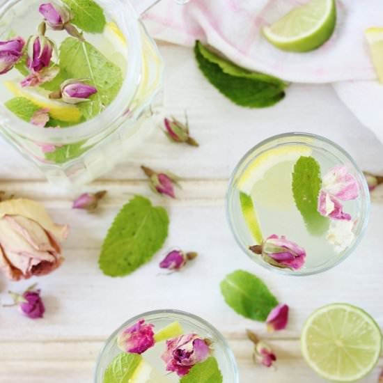 Rose Mint Lemonade - Recipe photo by Beela
