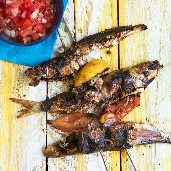Portuguese Grilled Sardines - Recipe photo by Drina C