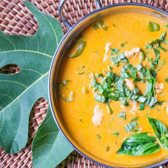 Panang Curry with Fig Leaves - Recipe photo by debbiebwolfe