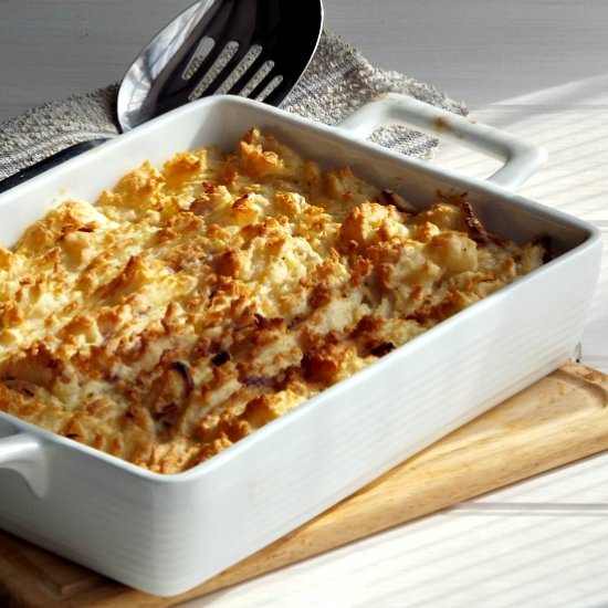 Cheese and Onion Potato Pie - Recipe photo by Fish Fingers for tea