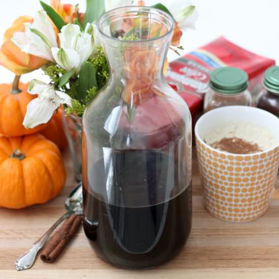 Pumpkin Spiced Coffee Concentrate - Recipe photo by livingwellkitchen