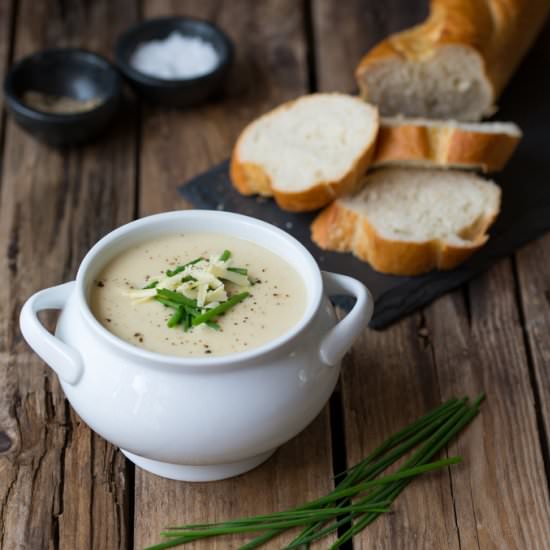 Creamy Cauliflower Soup - Recipe photo by KitchenSanctuary