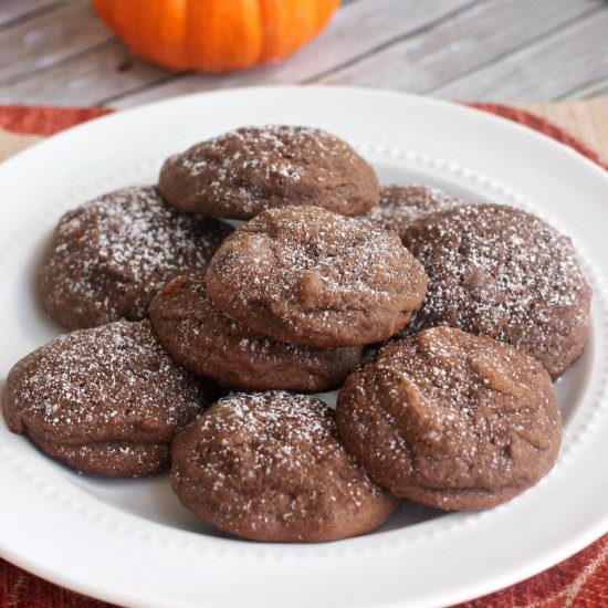 Dark Chocolate Pumpkin Cookies - Recipe photo by SparklesKathy