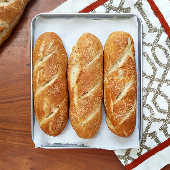 Pretzel hot dog buns - Recipe photo by cherryonmysundae