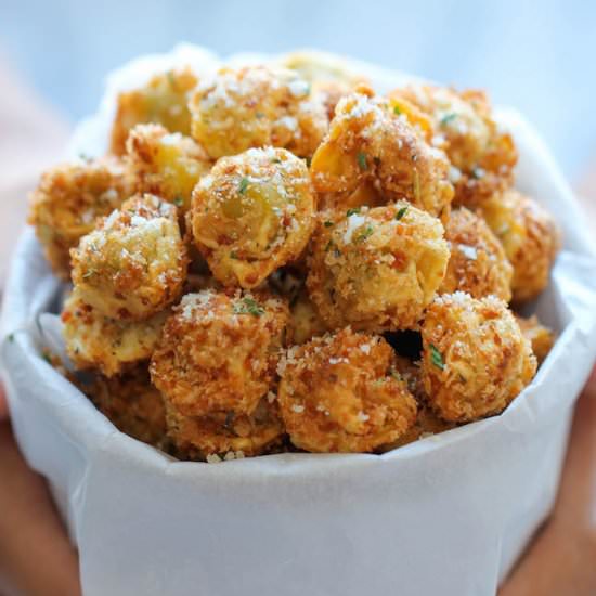 Parmesan Tortellini Bites - Recipe photo by damndelicious