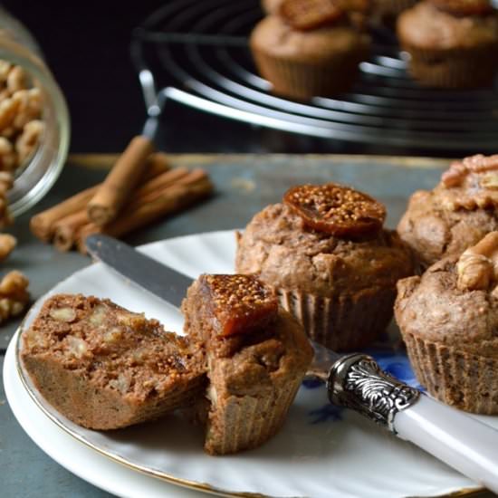 Fig + Walnut Muffins - Recipe photo by Nyoutritious