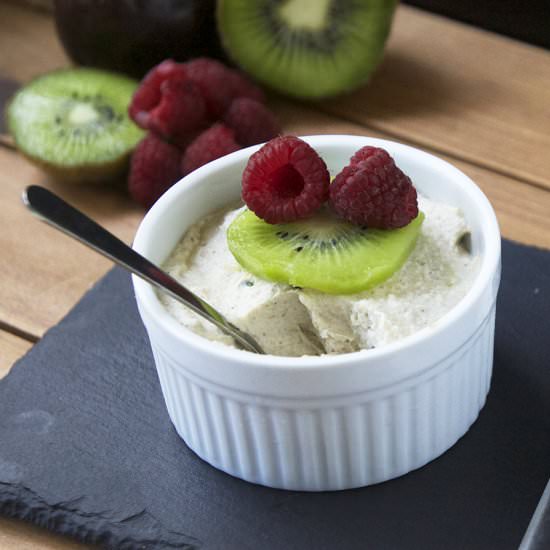 Raw Coconut Passionfruit Pudding - Recipe photo by the pescetarian and the pig