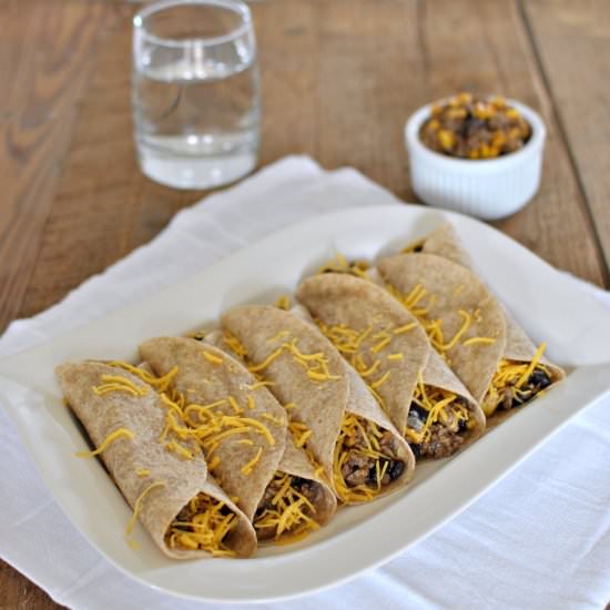 Corn, Black Bean and Beef Soft Taco - Recipe photo by rmbrosemer