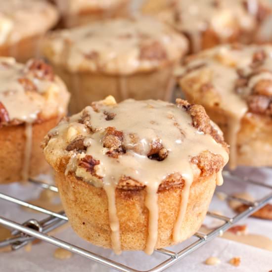 Salted Caramel Apple Muffins - Recipe photo by 2Teaspoons