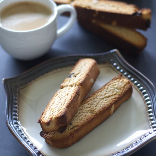 Paleo Cherry Almond Biscotti - Recipe photo by Audrey @ Unconventional Baker