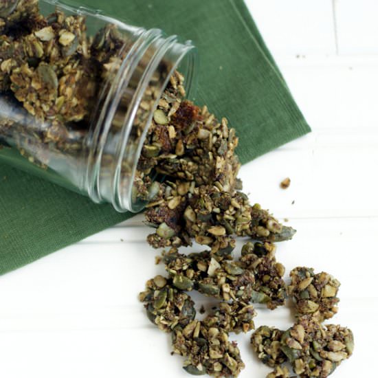 Matcha Green Tea Granola - Recipe photo by plaidandpaleo