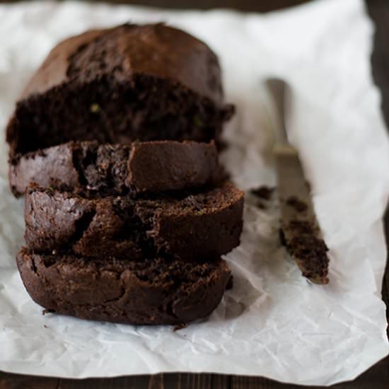 Healthy Chocolate Zucchini Bread - Recipe photo by asweetpeachef