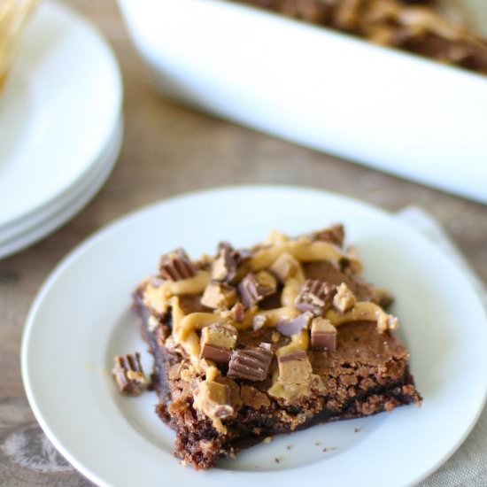 Peanut Butter Brownies - Recipe photo by CoordinatelyYours