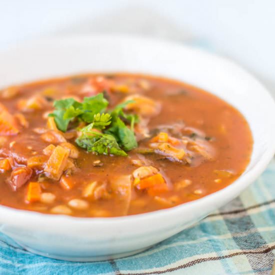 Navy Bean and Tomato Soup - Recipe photo by Coreen Murphy