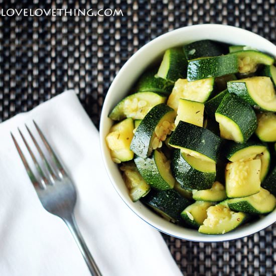 Simple Zucchini - Recipe photo by lovelovething