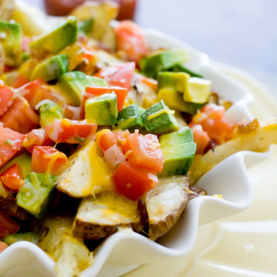 Bakes Steak Fry Nachos - Recipe photo by a latte food