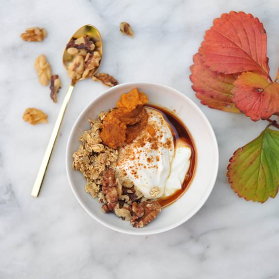 Pumpkin Pie Greek Yogurt - Recipe photo by erinschubert