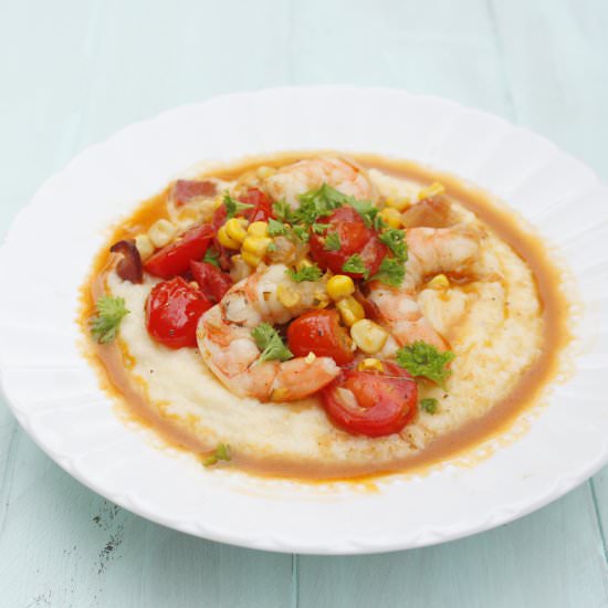 Shrimp and Grits - Recipe photo by eatthinkbemerry