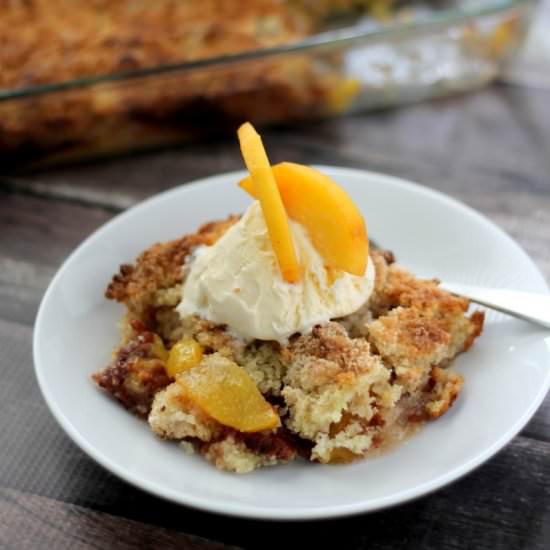 Fresh Peach Crumble - Recipe photo by DomesticSuperhero