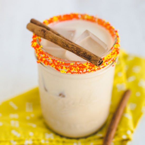 Pumpkin Spice White Russian - Recipe photo by abeautifulmessblog