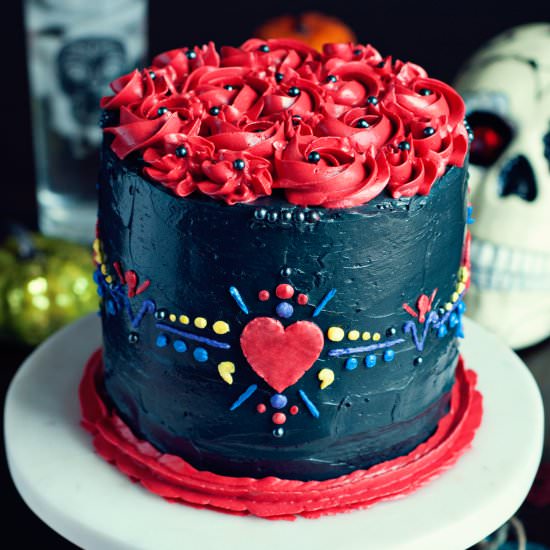 Dia De Los Muertos Cake - Recipe photo by asimplepantry
