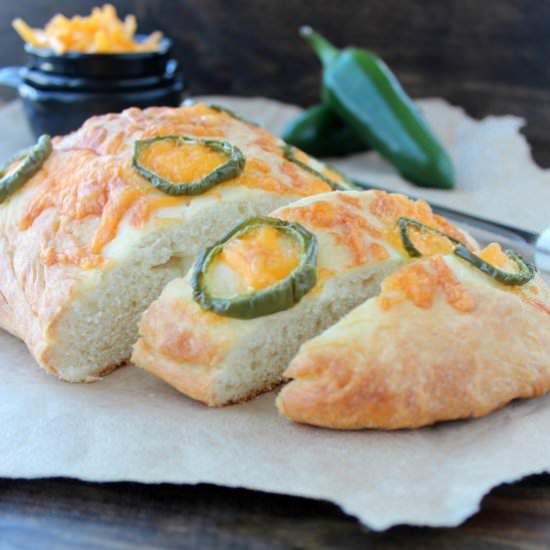 Jalapeño Cheddar Focaccia Bread - Recipe photo by Whitney Bond