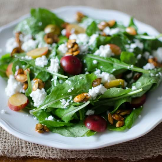 Arugula + Crabapple Salad - Recipe photo by kenanhill